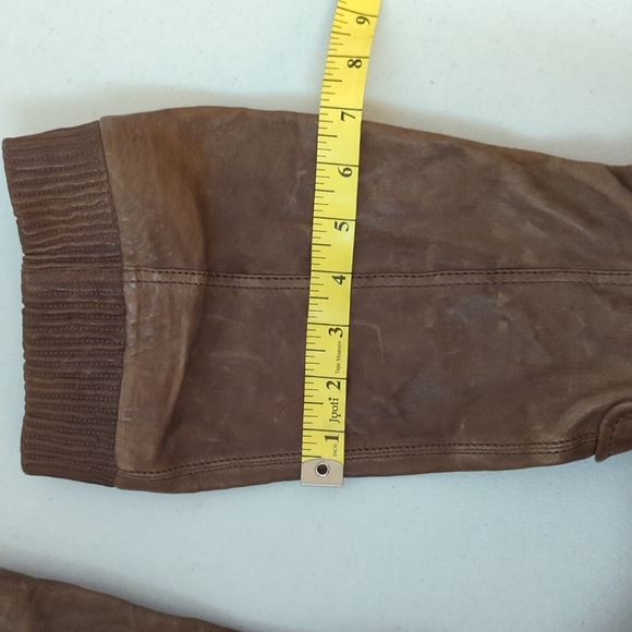 Frye Mimi Scrunch Leather Platform Heel Boot Taupe - Size 9.5 - LIKE NEW! - Picture 10 of 14